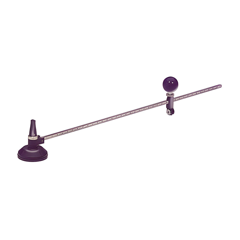 A CRL precision circle cutter with a suction cup base, graduated beam, and a knob-operated cutting head.