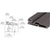 CRL Dark Bronze Anodized 83" Roton 210 Series Standard Duty Full Surface Hinge