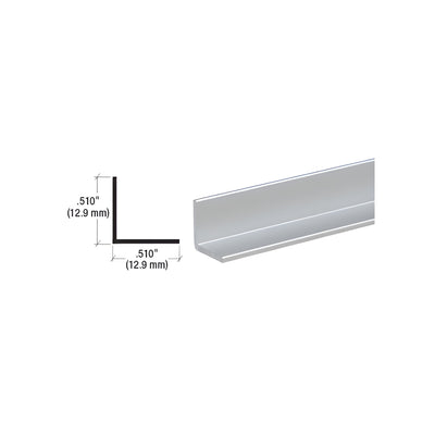 CRL Satin Anodized 1/2" Aluminum Angle Extrusion
