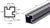 CRL Satin Anodized 72" Corner Post Extrusion