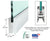 CRL Satin Anodized 1/2" Glass 4" Square Door Rail Without Lock - 41" Length