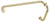 CRL Satin Brass 8" Pull Handle and 18" Towel Bar BM Series Combination With Metal Washers