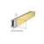 CRL Satin Brass Cladding for B5L Series Low Profile Base Shoe