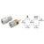 CRL Satin Chrome Anchor Set