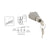 CRL Satin Chrome Keyed Alike Sliding Door Lock