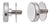 CRL Satin Chrome 1-1/4" Diameter Standoff Cap Assembly