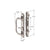 CRL Satin Nickel Diecast 8-1/2" Mortise-Style Handle 3-15/16" Screw Holes