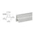 CRL Silver Metallic 100/150 Series 241" Bottom Rail