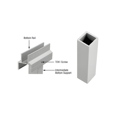 CRL Silver Metallic Intermediate Bottom Support