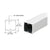 CRL Sky White 100 Series 42" Post Only