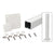 CRL Sky White 100 Series 42" Surface Mount Post Kit