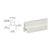 CRL Sky White 100/150 Series 241" Bottom Rail