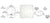 CRL Sky White 5" x 5" Offset Base Plate