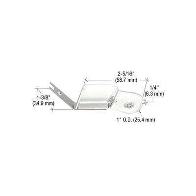 CRL 1" Nylon Sliding Screen Door Spring Tension Roller for International Doors