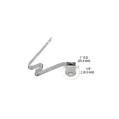 CRL 1" Nylon Sliding Screen Door Spring Tension Roller