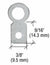 CRL Small Round Eyelet Flat Metal Type Hangers