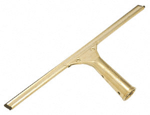 A 14-inch Master Series squeegee made of solid brass with a polished finish.