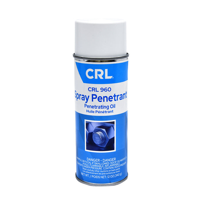 A single 12 oz. aerosol can of CRL Spray Penetrant with a white cap and blue label.