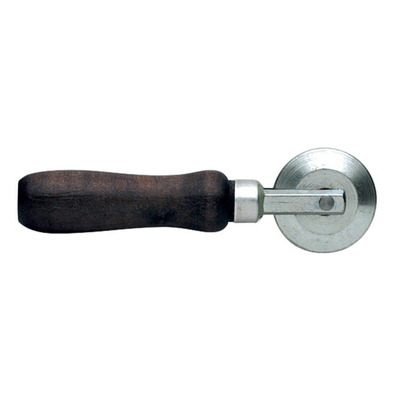 A CRL steel bevel roller tool with a wooden handle and a 2-inch diameter steel wheel.