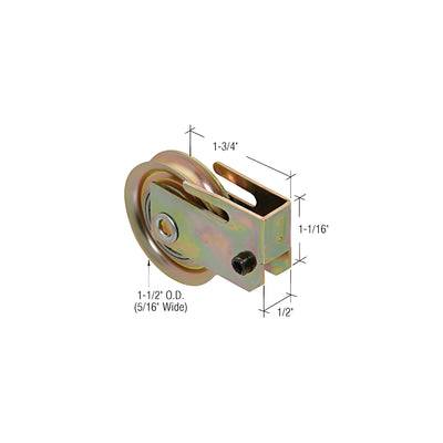 CRL 1-1/2" Steel Sliding Glass Door Roller with 1/2" Wide Housing for Ador/HiLite Doors
