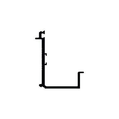 CRL-U.S. Aluminum Pressure Bar Less Thermal Isolatord - 24'-2", Dark Bronze/Black Anodized Class 1