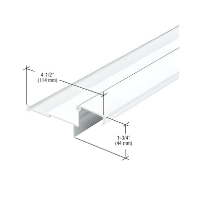 CRL-U.S. Aluminum Stacking Sill Insert, White KYNAR® Paint - 24'-2"