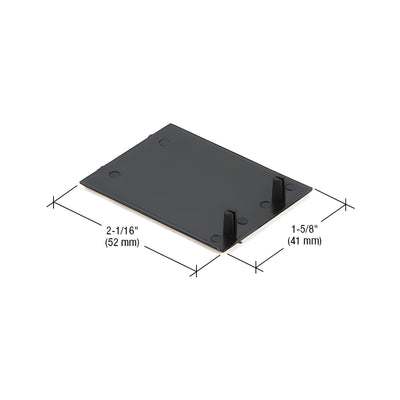 CRL-U.S. Aluminum Vertical Closure Plate for 1/4" Glazing 4-1/2" and 6" Systems- 20/Pk