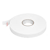 A single roll of white CRL all-purpose foam mounting tape with a partially peeled release liner.