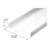 CRL 487 White KYNAR OfficeFront™ Floor Track - 24'2"