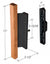 CRL Wood/Black Mortise - Style Handle 3-15/16" Screw Holes