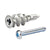 CRL Zinc Dry Wall Anchors with #8 Screws
