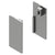 CRL50S2 Series Satin Anodized Wall Mount Kit End Cap