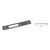 CRL Dark Bronze Flat Faceplate for MS1853H Series Hook Throw Deadlocks