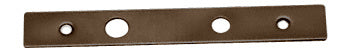 A rectangular dark bronze anodized metal cover plate featuring four circular openings for a walking beam top pivot.