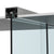 CRL 695 Series Brushed Stainless Anodized Drop Ceiling Mount Sliding Door with Fixed Panel Kit with Softbrake Braking System