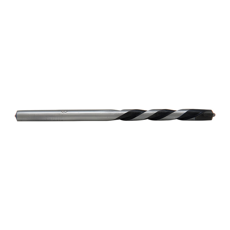 A full view of the 3-inch brazed carbide masonry drill bit with a round shank.