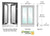 CRL Duranodic Bronze Anodized Manual Flush Mount Bi-Fold Service Window