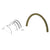 CRL Duranodic Bronze Anodized Optional Spacer Kit for 725DU Half-Round Ticket Window