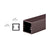 CRL Duranodic Bronze 1-1/8" Square Tubing for Partition Post