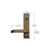 CRL Dark Bronze Jackson® 7500 Locking Flat Lever Outside Trim