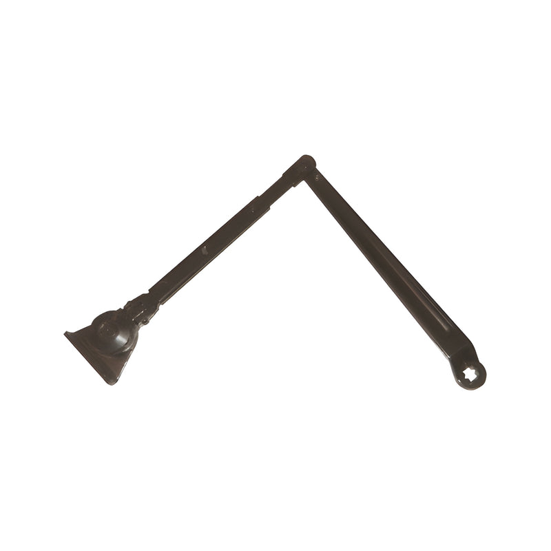 A dark bronze LCN friction hold open arm for 1460 series surface door closers shown against a white background.