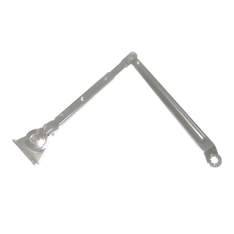 An aluminum friction hold open arm for LCN 1460 series surface door closers shown against a white background.