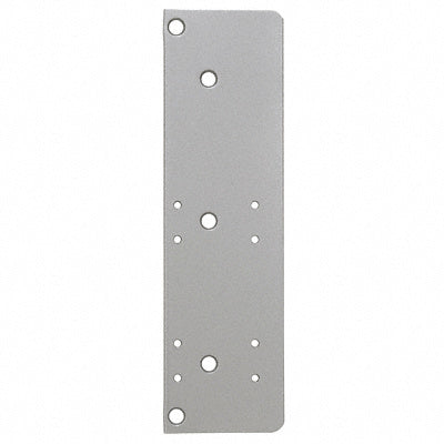 A rectangular aluminum drop plate for LCN 4040 series surface closers featuring pre-drilled mounting holes.
