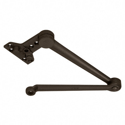 A dark bronze LCN Cush-N-Stop parallel arm assembly for 4040 series surface mounted door closers.