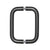 CRL Matte Black 6" Back-to-Back Solid Brass 3/4" Diameter Pull Handles Without Metal Washers