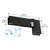 CRL Matte Black Left Offset Sidelite Mounted Transom Patch Fitting