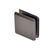 CRL Matte Gun Metal Beveled Hole-in-Glass Style Wall Mount Heavy-Duty Glass Clamp