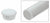 CRL Metallic Silver Quick Connect Color Match End Cap for 1-1/2" Diameter Tubing