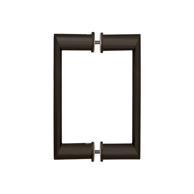 CRL 8" Oil Rubbed Bronze Back-to-Back Oval/Round Pull Handle