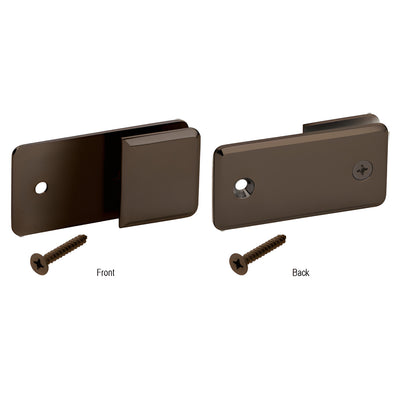 CRL Oil Rubbed Bronze 'Y' Inline Beveled Glass Clamp